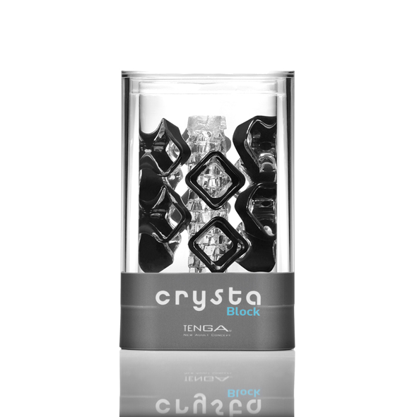 Tenga Crysta «Block» reusable masturbator for explosive orgasms