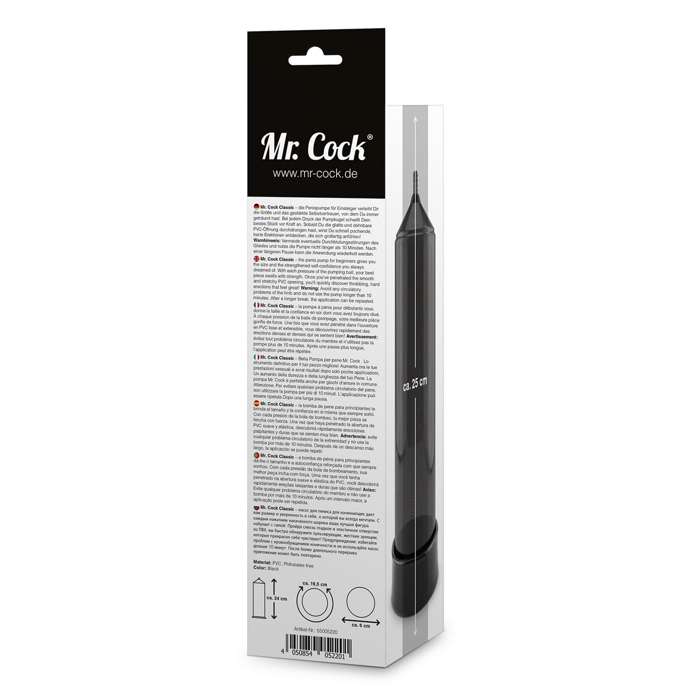 Mr. Cock «Penispumpe für Einsteiger» schwarz, für eine temporäre Penisvergrößerung