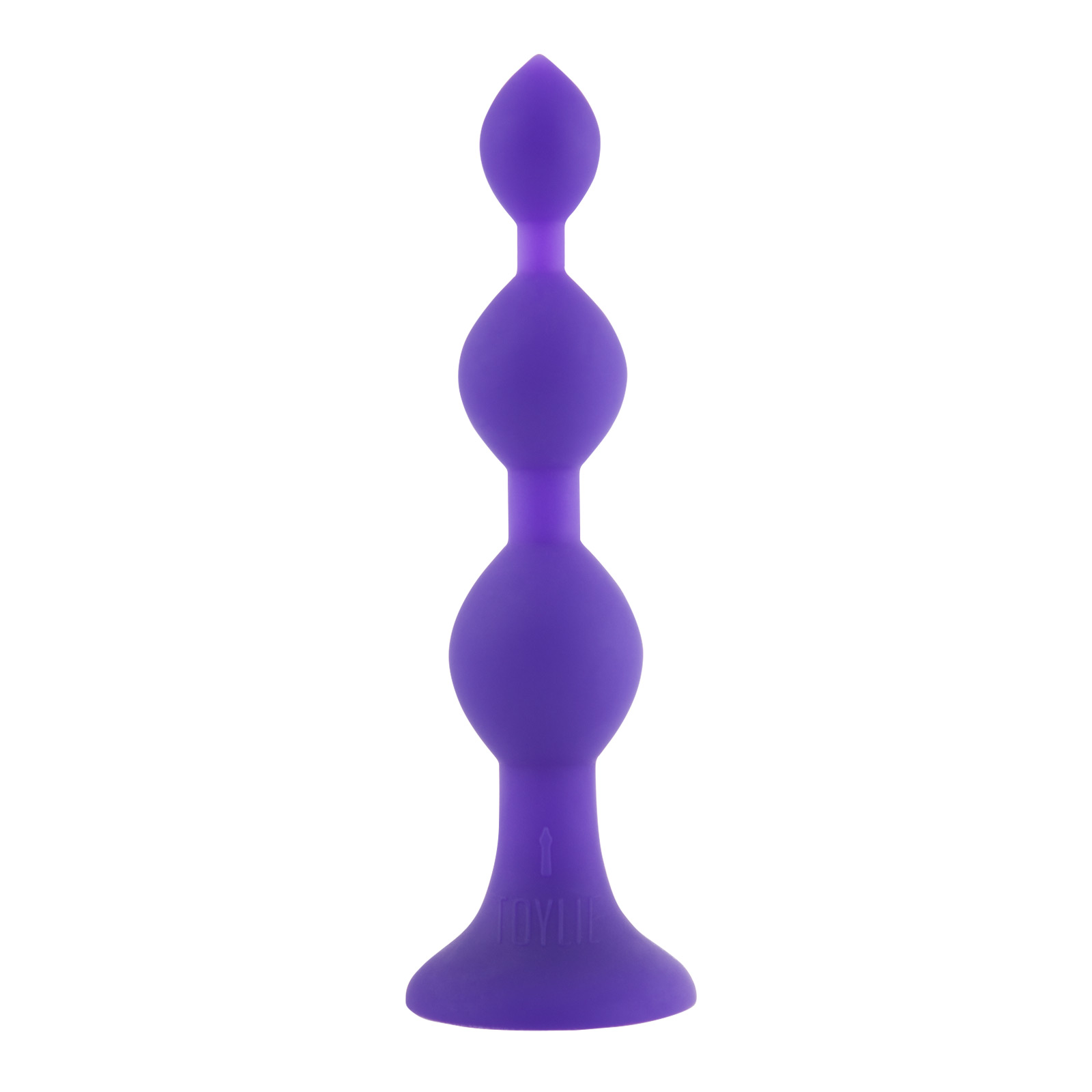 Toylie Silikon Anal Dildo «Bullet» purple, velvety smooth anal dildo for her and him with suction cup