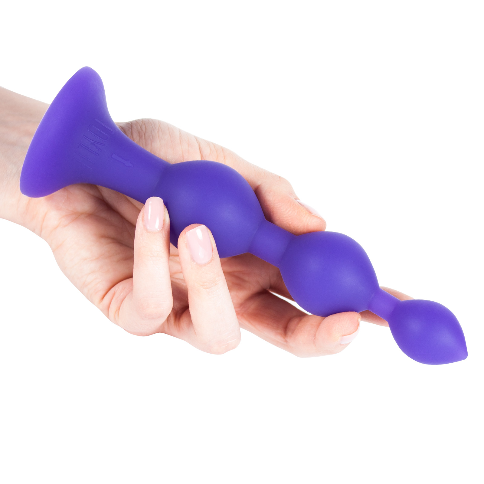 Toylie Silikon Anal Dildo «Bullet» purple, velvety smooth anal dildo for her and him with suction cup