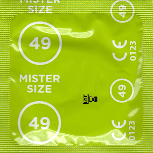 Mister Size «49» elegant & delicate - 3 individually sized condoms