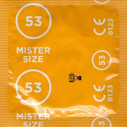 Mister Size «53» fine & dignified - 3 individually sized condoms