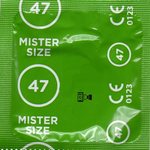 Mister Size «47» slim & sporty - 36 individually sized condoms