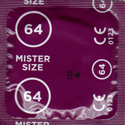 Mister Size «64» tough & comfortable - 36 individually sized condoms