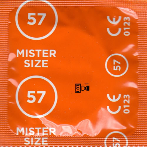 Mister Size «57» generous & comfortable - 10 individually sized condoms