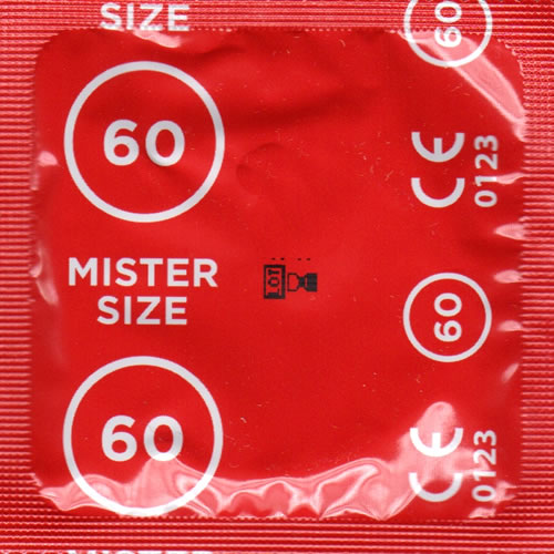 Mister Size «Medium (53-57-60)» Test Pack - 3 indiviually sized condoms