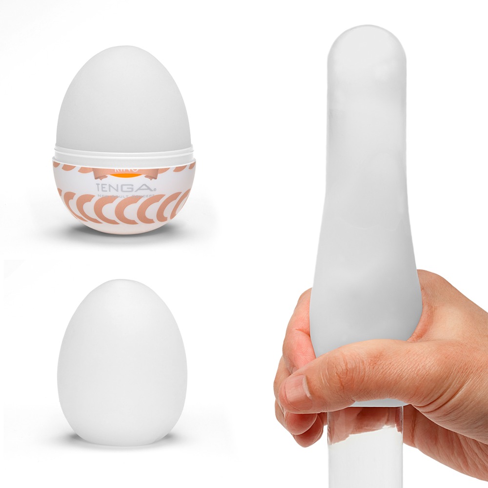 Tenga Egg «Ring» disposable masturbator with stimulating structure (rilled rings)