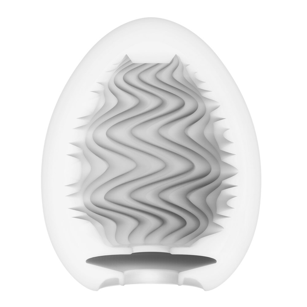 Tenga Egg «Wind» disposable masturbator with stimulating structure (waves)