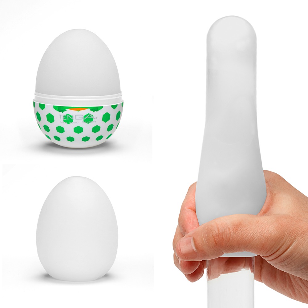 Tenga Egg «Stud» disposable masturbator with stimulating structure (dotted)