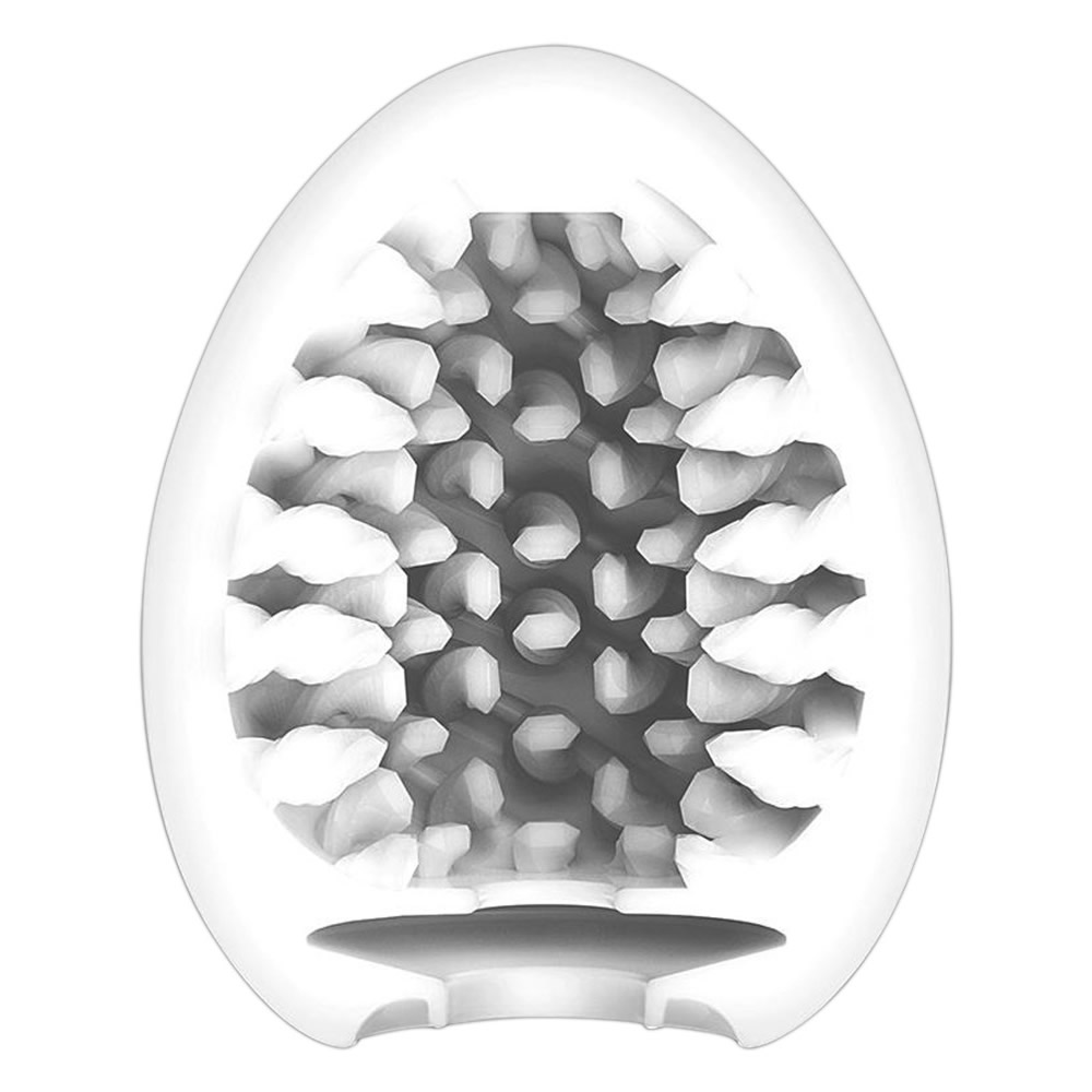 Tenga Egg «Brush» disposable masturbator with stimulating structure (soft bristles)