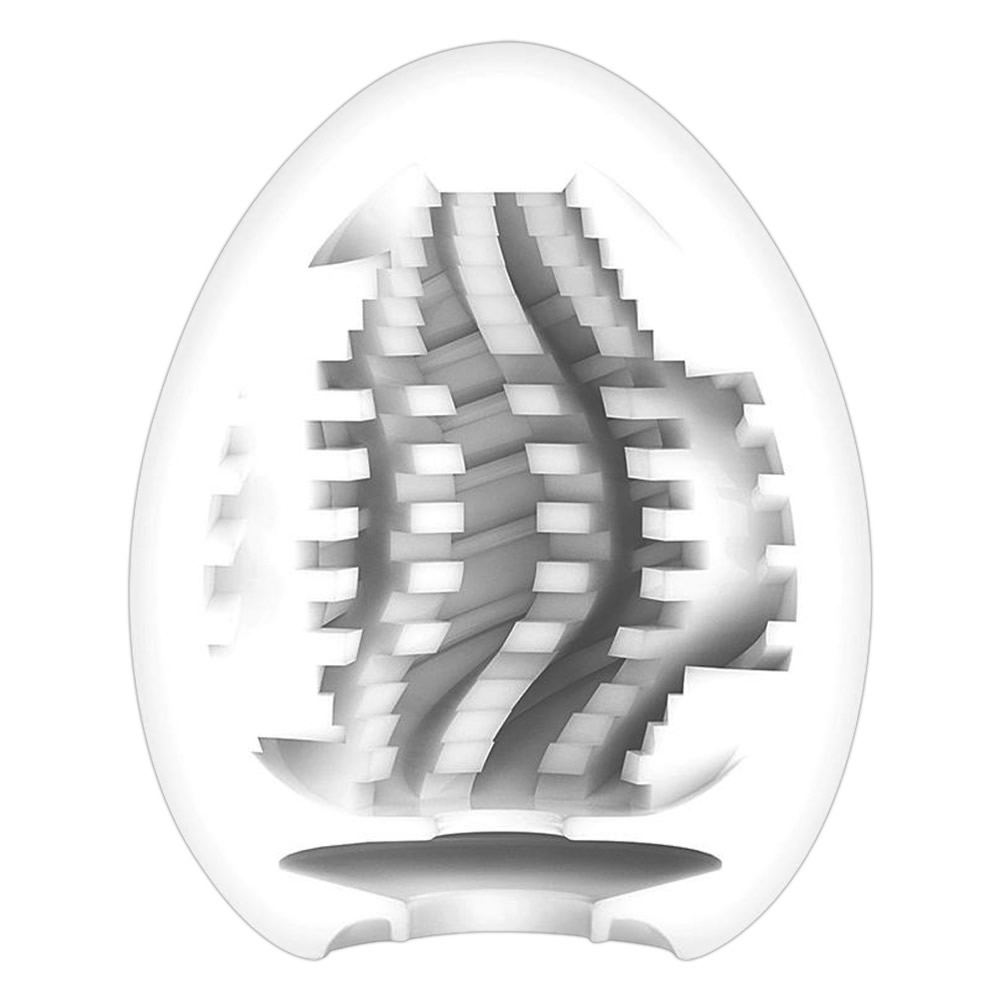 Tenga Egg «Tornado» disposable masturbator with stimulating structure (spiral ribs)