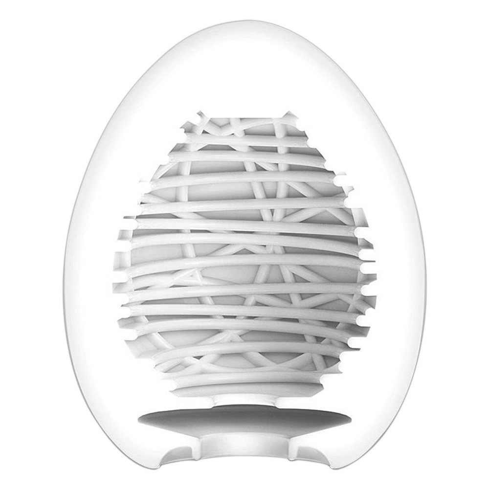 Tenga Egg «Silky II» Einmal-Masturbator mit stimulierender Struktur (Rillen)