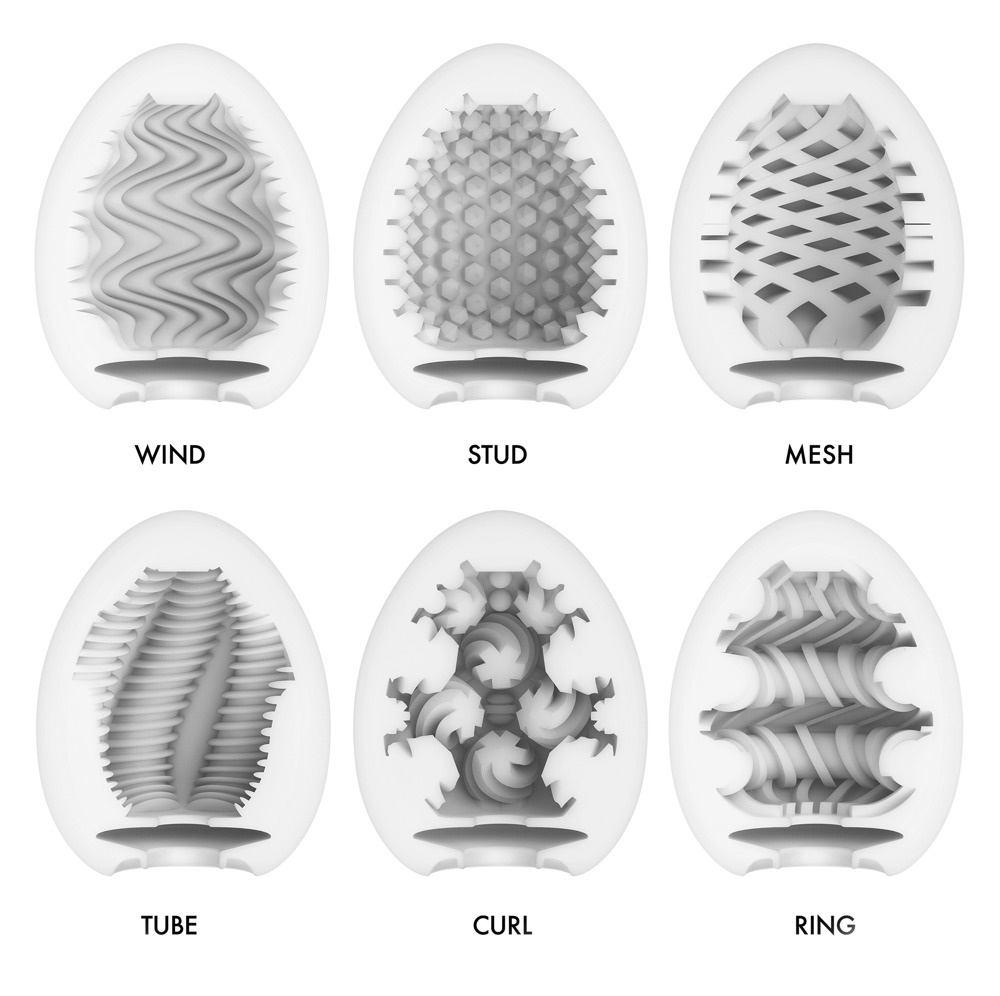 Tenga Egg Mixpack «Wonder Package» 6 disposable masturbators with stimulating structure