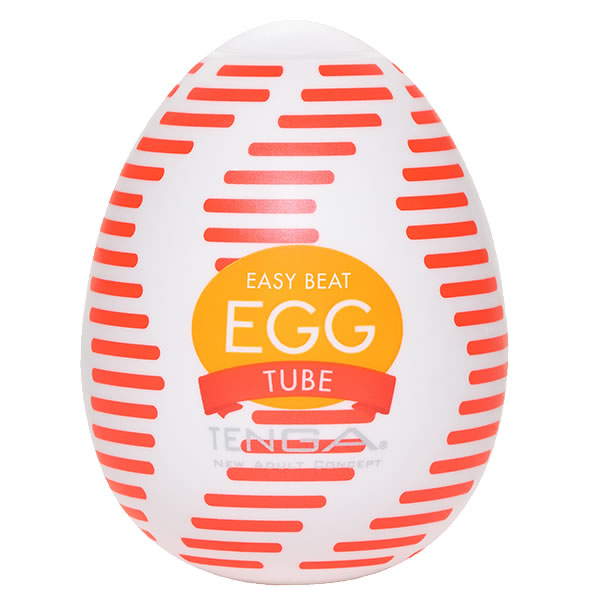Tenga Egg Sixpack «Tube» 6 disposable masturbators with stimulating structure (twisted ribs)