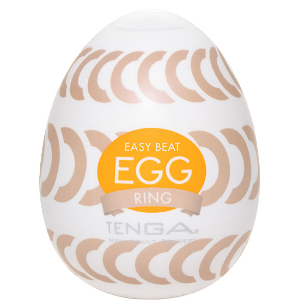 Tenga Egg Sixpack «Ring» Einmal-Masturbatoren mit stimulierender Struktur (Rillenringe), 6 Stück