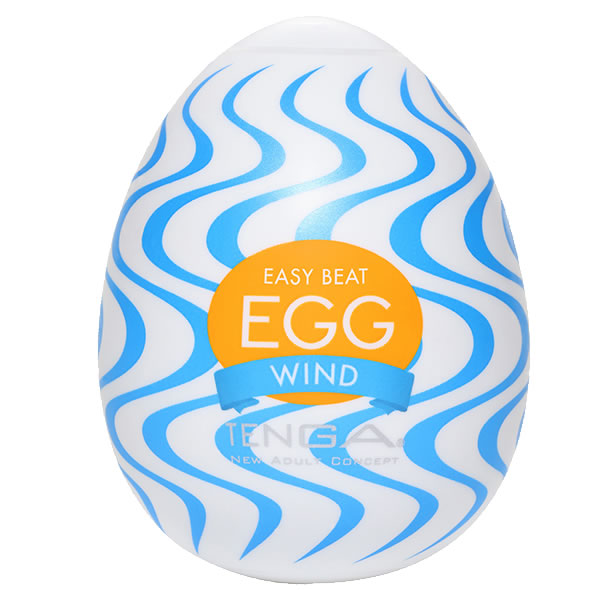 Tenga Egg Sixpack «Wind» Einmal-Masturbatoren mit stimulierender Struktur (Wellen), 6 Stück