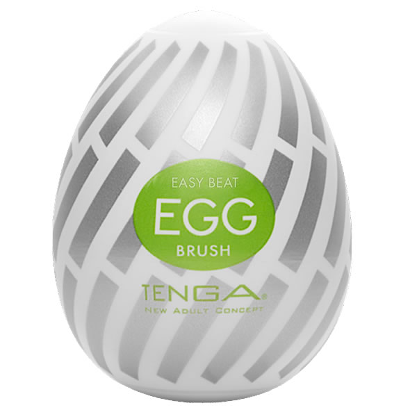 Tenga Egg Sixpack «Brush» Einmal-Masturbatoren mit stimulierender Struktur (Softborsten), 6 Stück