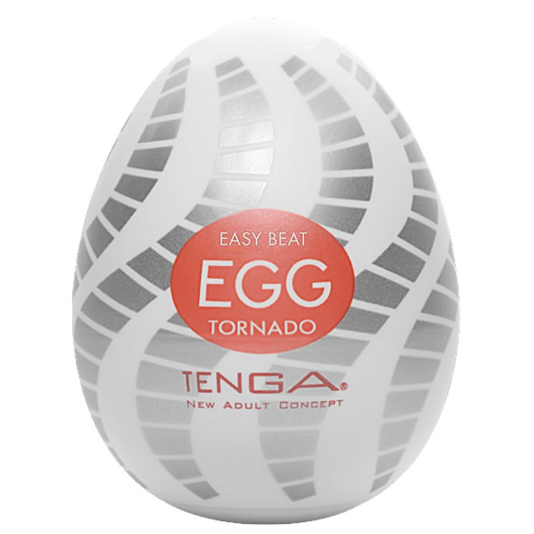 Tenga Egg Sixpack «Tornado» Einmal-Masturbatoren mit stimulierender Struktur (Spiralrillen), 6 Stück