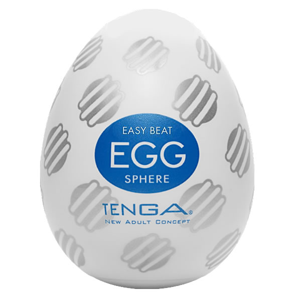 Tenga Egg Sixpack «Sphere» Einmal-Masturbatoren mit stimulierender Struktur (gerillte Noppen), 6 Stück
