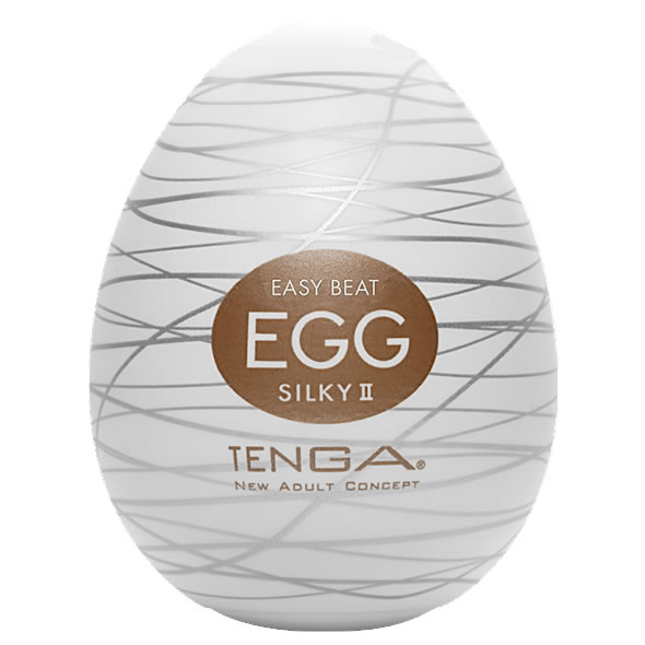 Tenga Egg Sixpack «Silky II» Einmal-Masturbatoren mit stimulierender Struktur (Rillen), 6 Stück