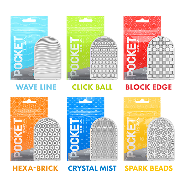 Tenga Pocket «Wave Line» stimulating pocket masturbator with ribbed structure