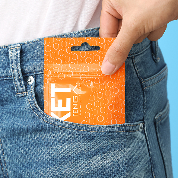 Tenga Pocket «Hexa Brick» stimulating pocket masturbator with edgy structure