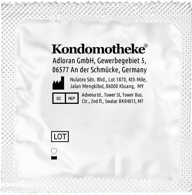 Kondomotheke «DRY» 100 non-lubricated condoms for toys and oral sex - the inexpensive premium condoms 
