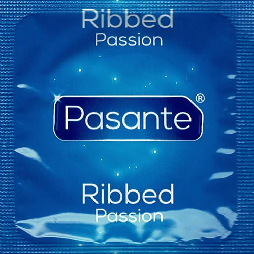 Pasante «Ribbed (Passion)» (Vorratspackung) 144 gerillte Kondome für einen besonders intensiven Orgasmus