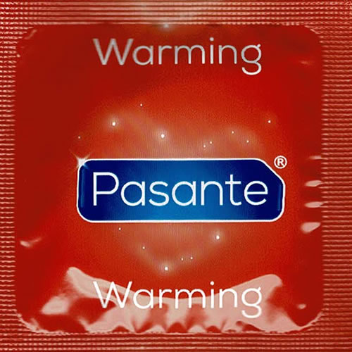 Pasante «Warming» (bulk pack) 144 ribbed condoms with special lubrication (warming)