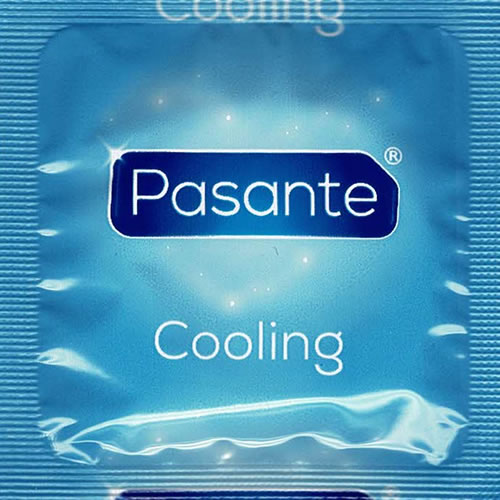 Pasante «Cooling» (bulk pack) 144 ribbed condoms with special lubrication (cooling)