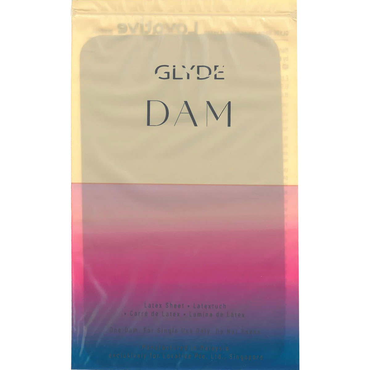 Glyde Dams «COLA» 4 schwarze Latex-Schutztücher (Lecktücher) mit Cola-Duft (5)
