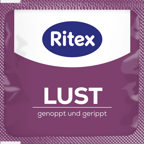 Ritex «Lust» Genoppt und Gerippt, 8 luststeigernde Kondome mit dreifacher Stimulation