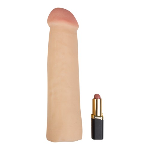 You2Toys «Big White Sleeve» large realistic penis sleeve in natural skin color - more length and thickness