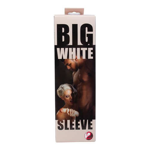 You2Toys «Big White Sleeve» large realistic penis sleeve in natural skin color - more length and thickness