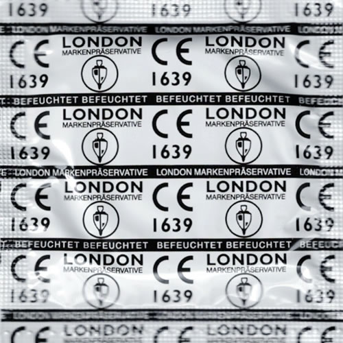 London «Q600» (feucht) 100 Markenkondome mit längerem Reservoir