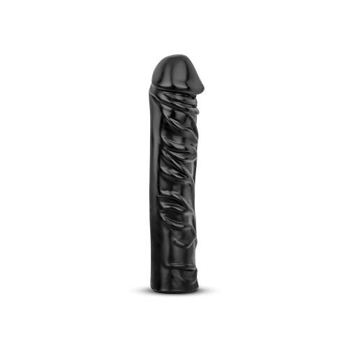 All Black «Realistischer XXL Dildo» Black,  33 cm length