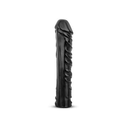 All Black «Realistischer XXL Dildo» Black,  33 cm length