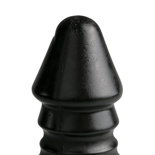 All Black «XXL Dildo mit Rippen» Schwarz,  26 cm Länge