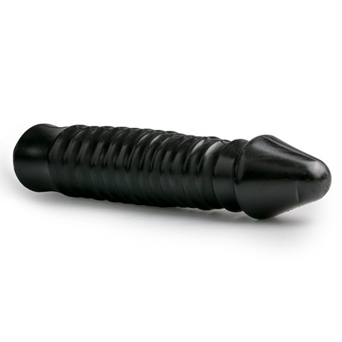 All Black «XXL Dildo mit Rippen» Schwarz,  26 cm Länge