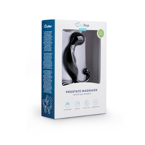 EasyToys «Prostata Massager» Schwarzes Prostata-Massagegerät mit gebogener Form zur P-Punkt-Stimulation