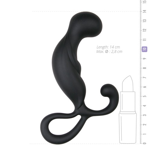 EasyToys «Prostata Massager» black prostate massager with a curved shape for P-point stimulation