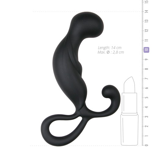 EasyToys «Prostata Massager» Schwarzes Prostata-Massagegerät mit gebogener Form zur P-Punkt-Stimulation