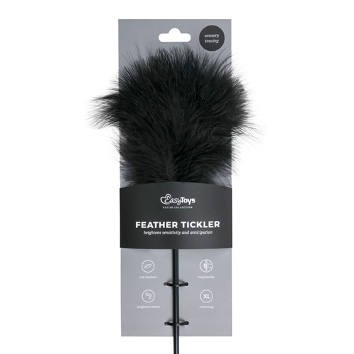 EasyToys «Feather Tickler» Black, long feather tickler with soft feathers