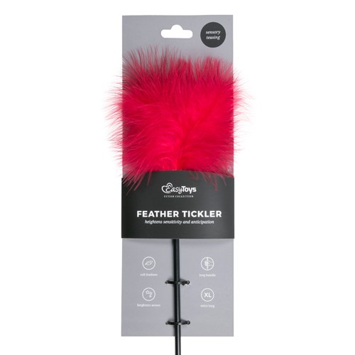 EasyToys «Feather Tickler» Red, long feather tickler with soft feathers