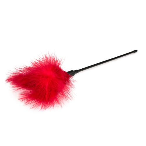 EasyToys «Feather Tickler» Red, long feather tickler with soft feathers