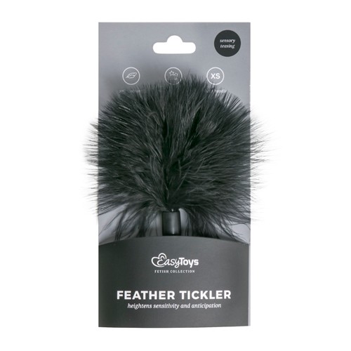 EasyToys «Feather Tickler» Black, small feather tickler with soft feathers