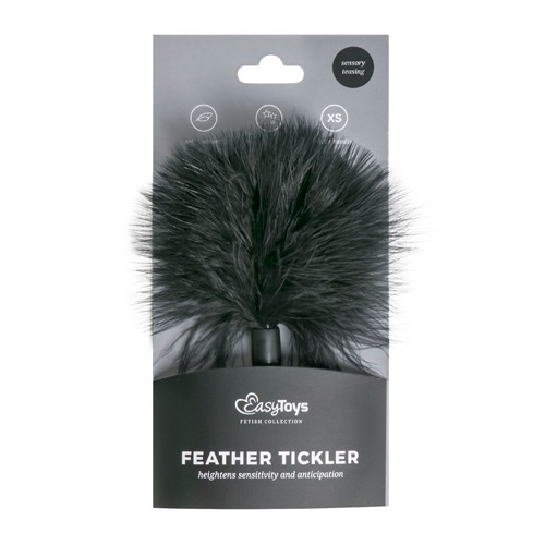 EasyToys «Feather Tickler» Schwarz, kleiner Federkitzler mit zarten Federn