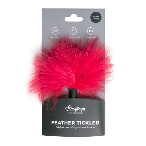 EasyToys «Feather Tickler» Rot, kleiner Federkitzler mit zarten Federn