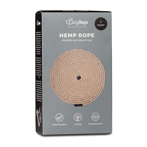 EasyToys «Hemp Rope» Natural, particularly tear-resistant bondage rope made of hemp - 5m