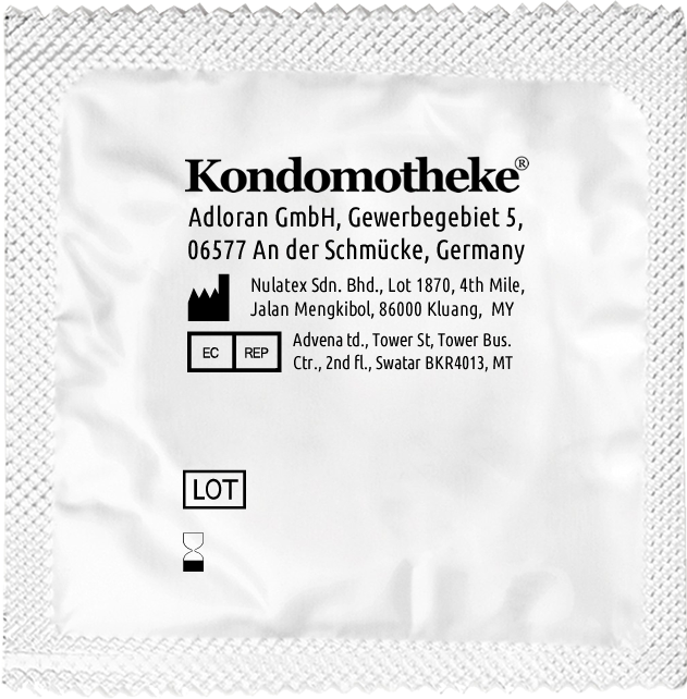 Kondomotheke «BASIC» 100 lubricated condoms without extras - the inexpensive premium condoms 